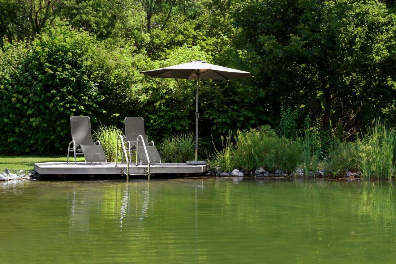 Romantic Wooden Lodge,Sauna,Schwimmteich,Alleinstehend,Absolut Ruhig Hessisch Oldendorf Kültér fotó